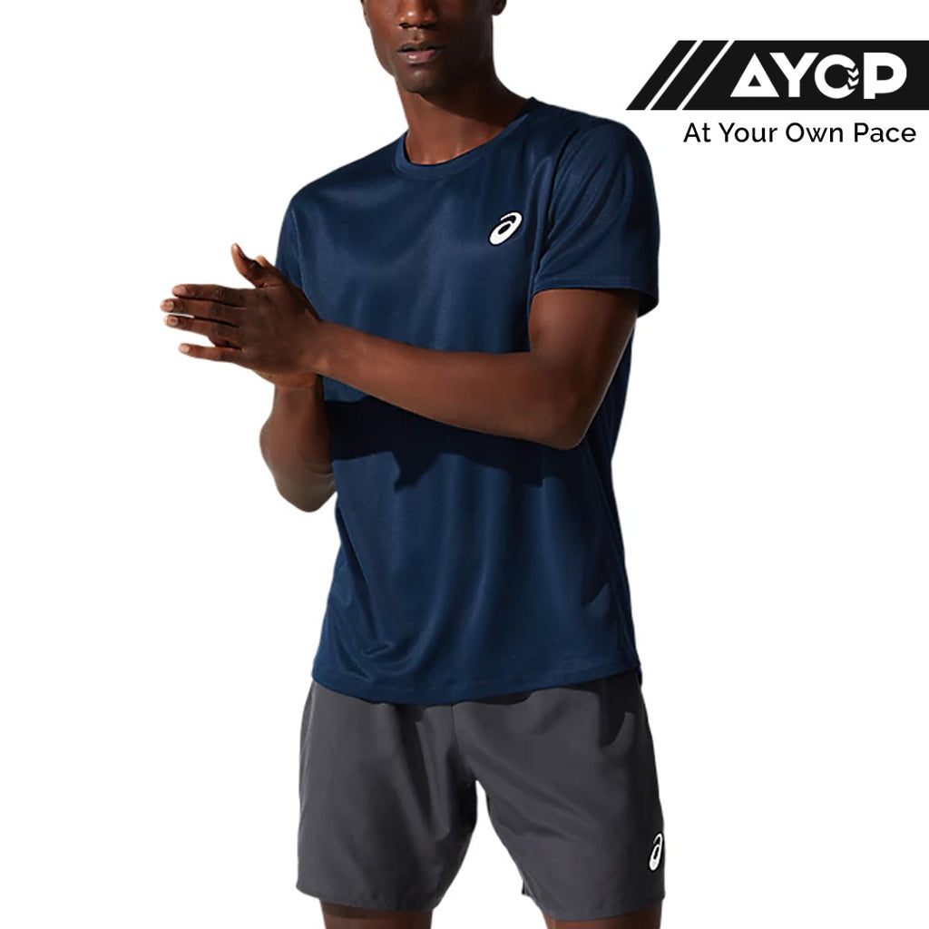 Asics Silver SS Men's Running T-Shirt - French Blue