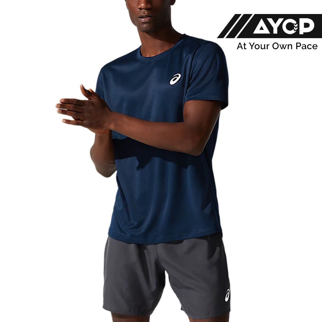 Asics Silver SS Men's Running T-Shirt - French Blue