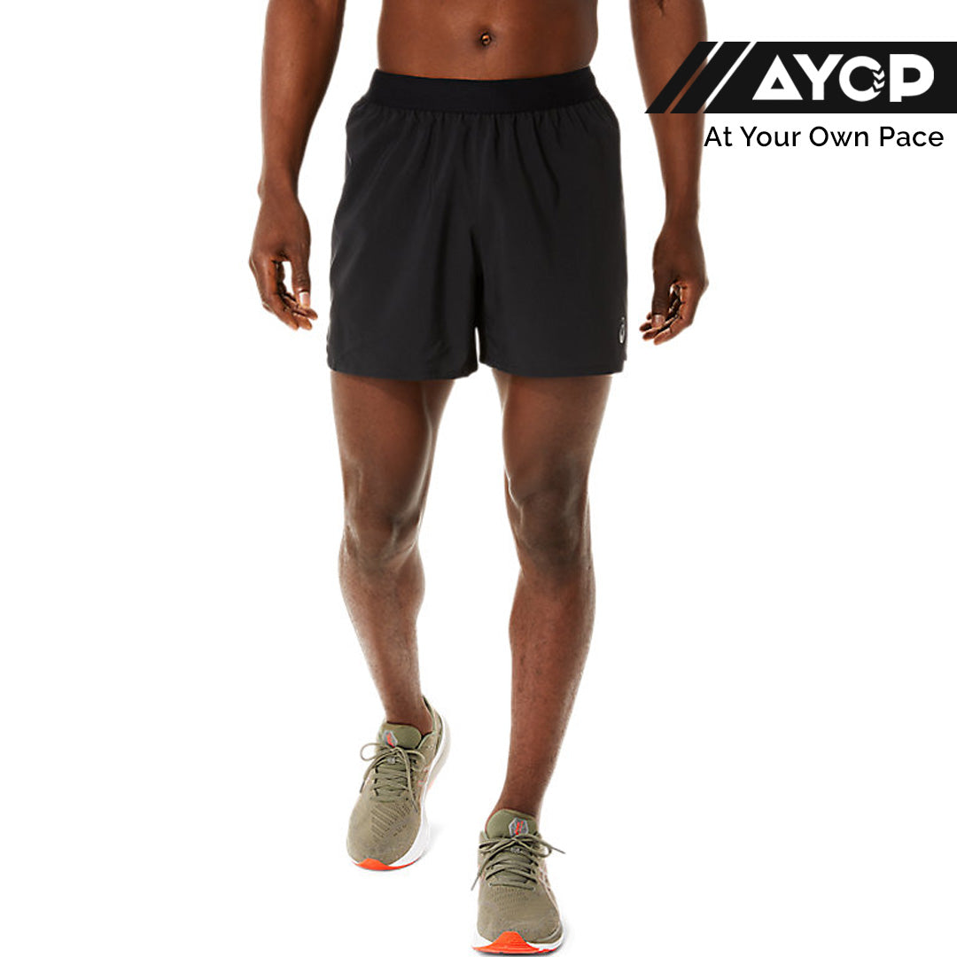 Asics Road 5-inch Men's Running Shorts - Performance Black