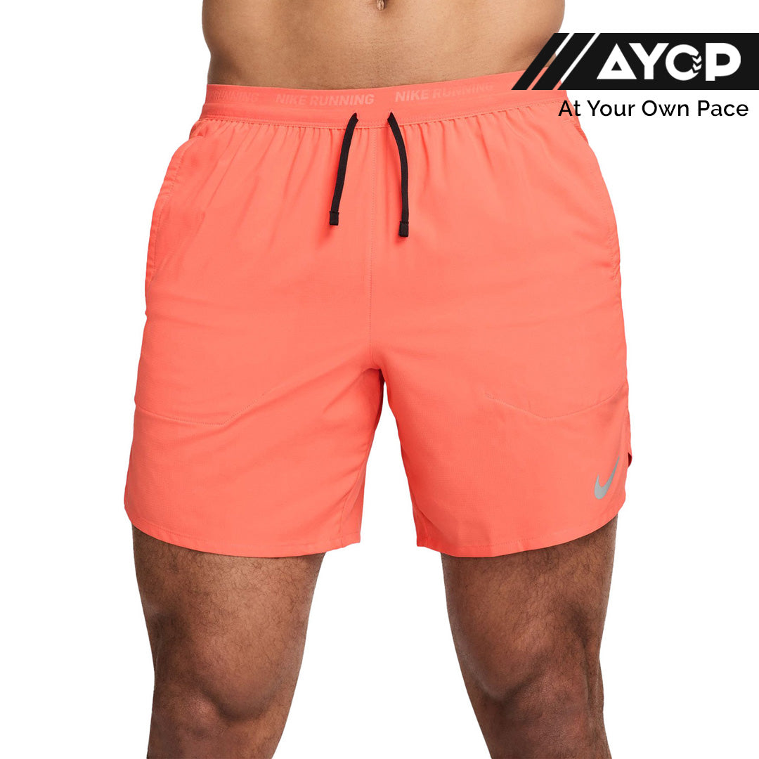 Nike Dri-FIT Stride Brief-lined 7-inch Men's Running Shorts - Light Wild Mango