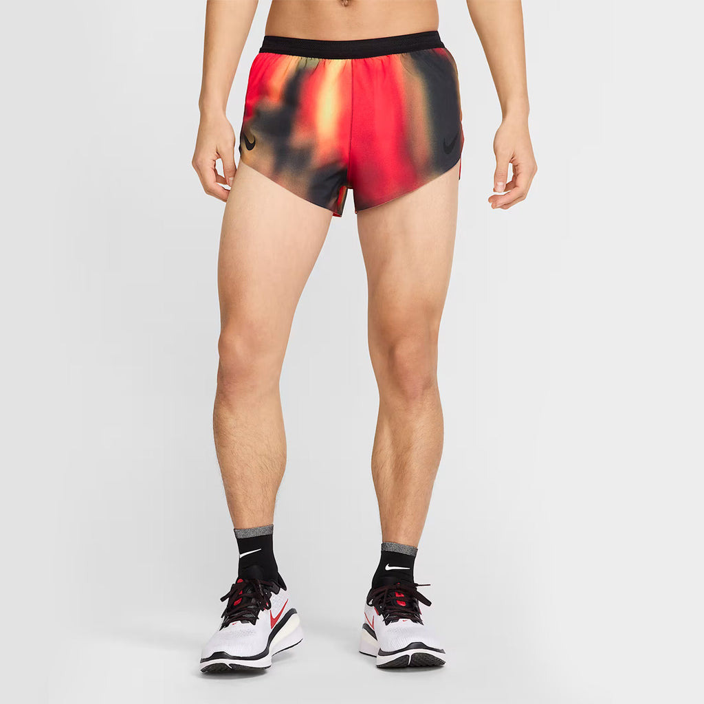 Nike Dri-FIT ADV AeroSwift Elite Entry Men's Running Shorts - Light Lemon Twist/Light Crimson/Black