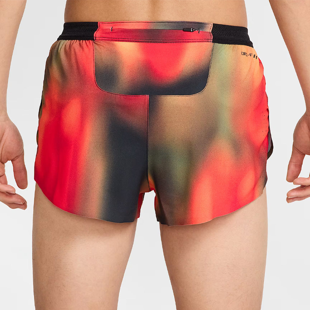 Nike Dri-FIT ADV AeroSwift Elite Entry Men's Running Shorts - Light Lemon Twist/Light Crimson/Black