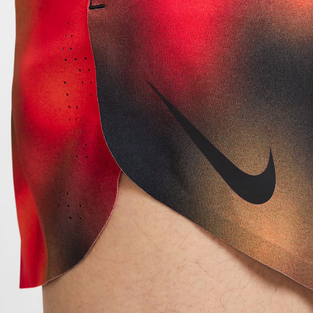 Nike Dri-FIT ADV AeroSwift Elite Entry Men's Running Shorts - Light Lemon Twist/Light Crimson/Black