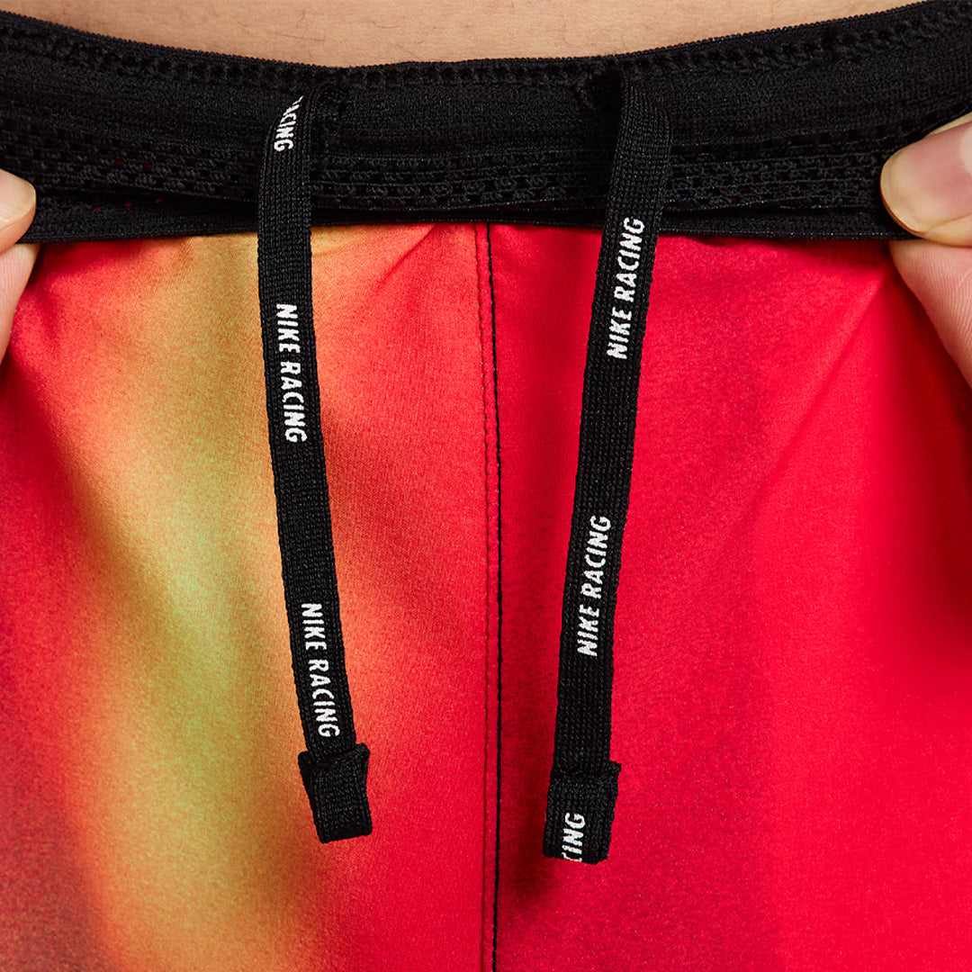 Nike Dri-FIT ADV AeroSwift Elite Entry Men's Running Shorts - Light Lemon Twist/Light Crimson/Black