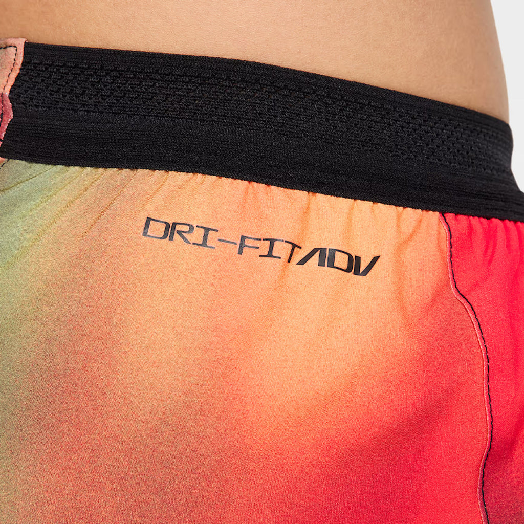 Nike Dri-FIT ADV AeroSwift Elite Entry Men's Running Shorts - Light Lemon Twist/Light Crimson/Black