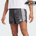 Adidas Own the Run Excite Allover Print AEROREADY Men's Running Shorts - Black