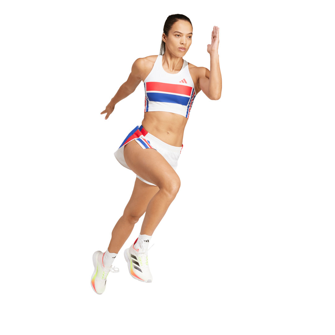 Adidas Adizero Retro Women's Running Shorts - White