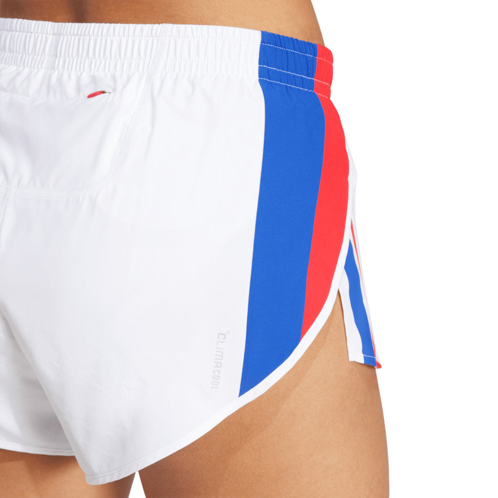 Adidas Adizero Retro Women's Running Shorts - White