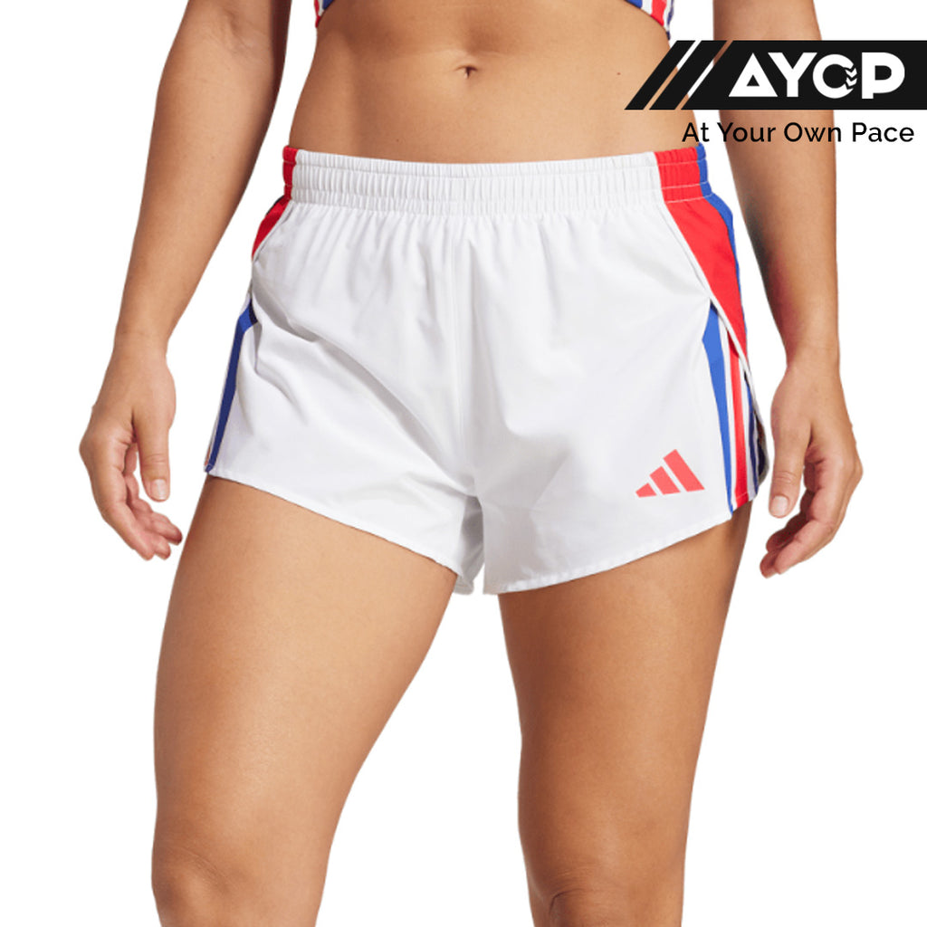 Adidas Adizero Retro Women's Running Shorts - White
