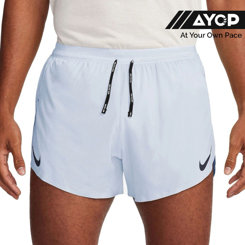 Nike Dri-FIT ADV Aeroswift 4-inch Men’s Running Shorts - Football Grey/Dark Obsidian