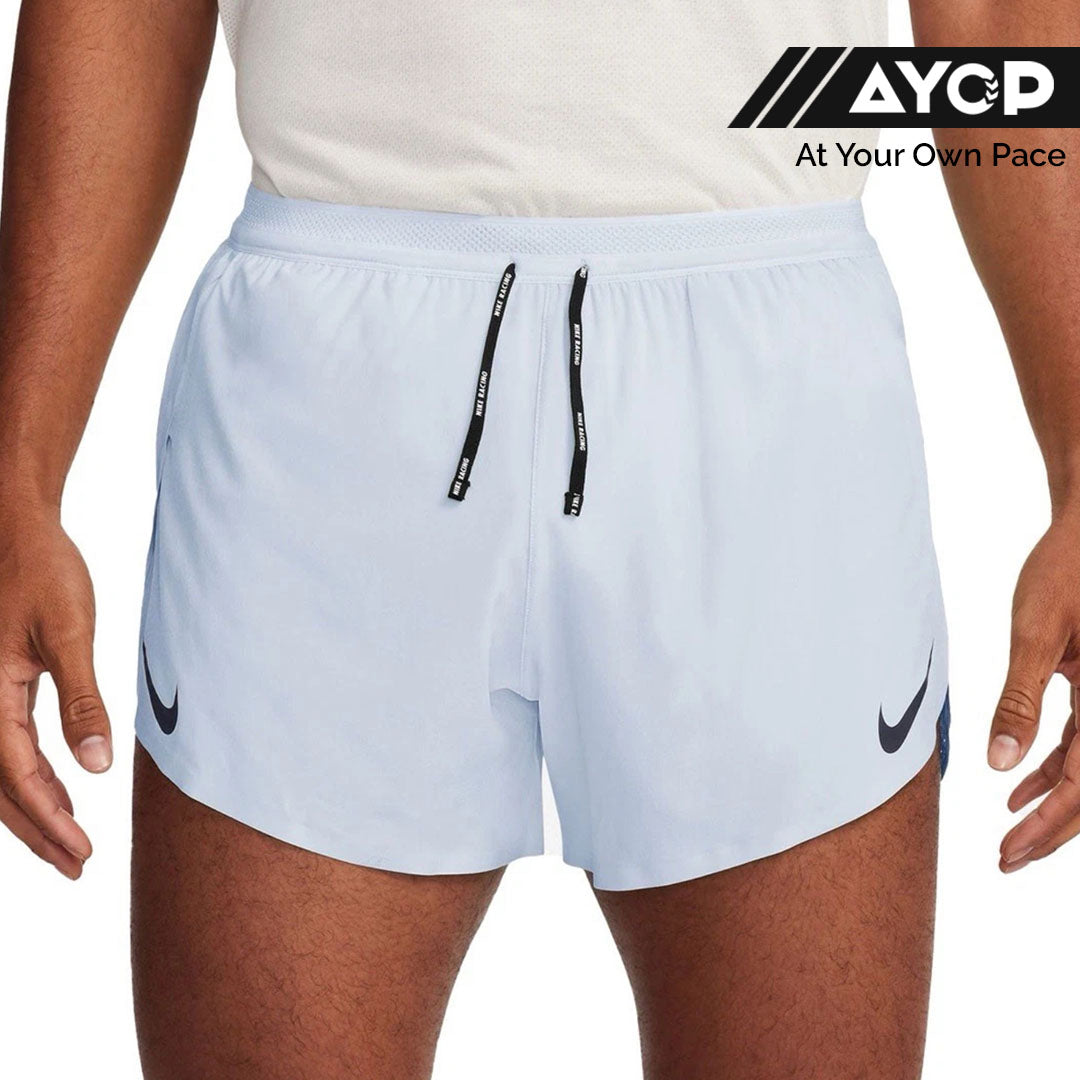 Nike Dri-FIT ADV Aeroswift 4-inch Men’s Running Shorts - Football Grey/Dark Obsidian