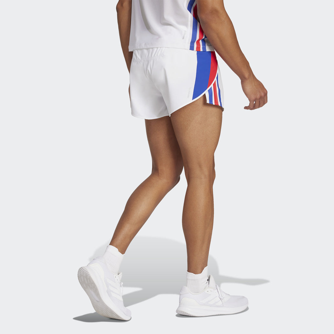 Adidas Adizero Retro Men's Running Shorts - White