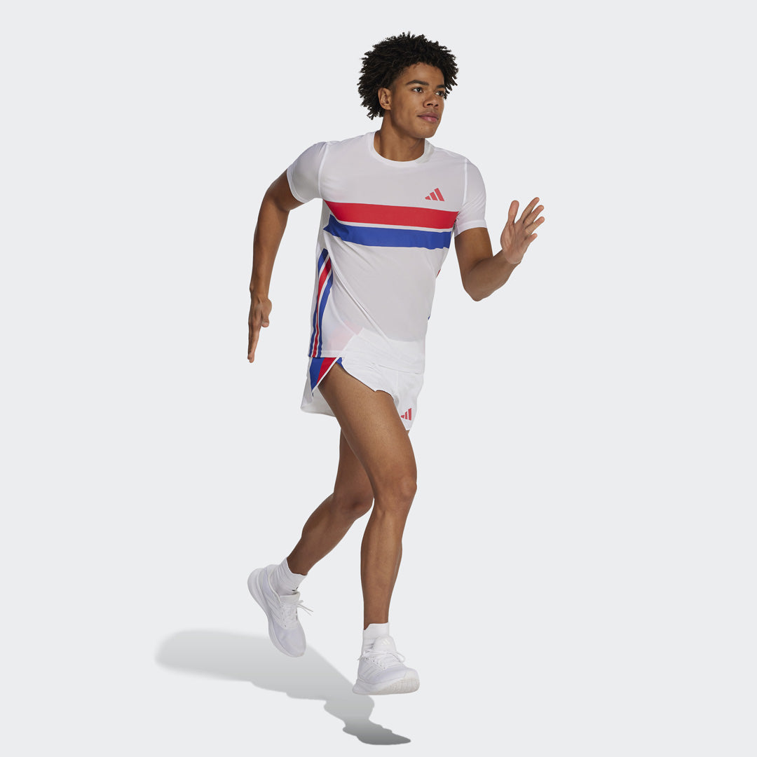 Adidas Adizero Retro Men's Running Shorts - White