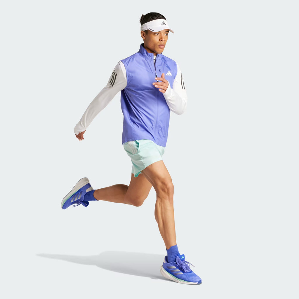 Adidas Own the Run Half-Zip Men's Running Track Jacket - White