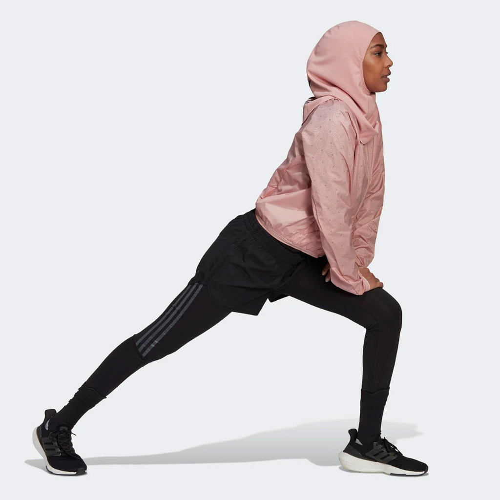 Adidas Run Icons 3-Stripes Women's Sport Hijab - Soft Pink
