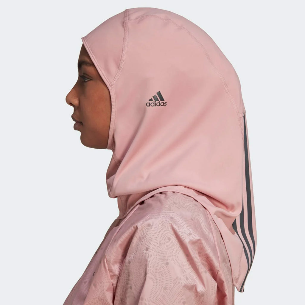 Adidas Run Icons 3-Stripes Women's Sport Hijab - Soft Pink