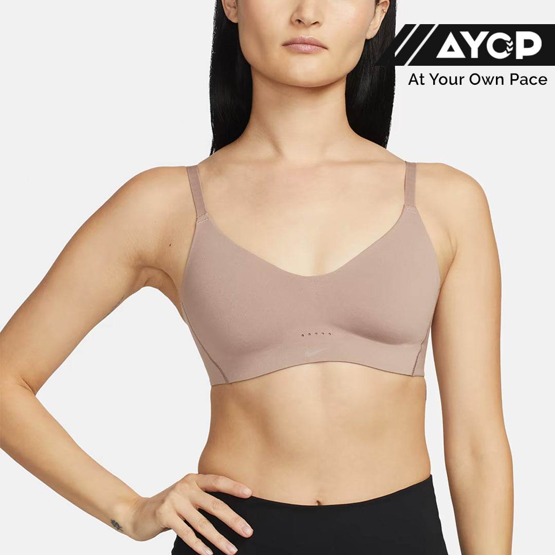 Nike Dri-FIT Alate Minimalist Light-Support Padded Women's Sports Bra - Desert Dust