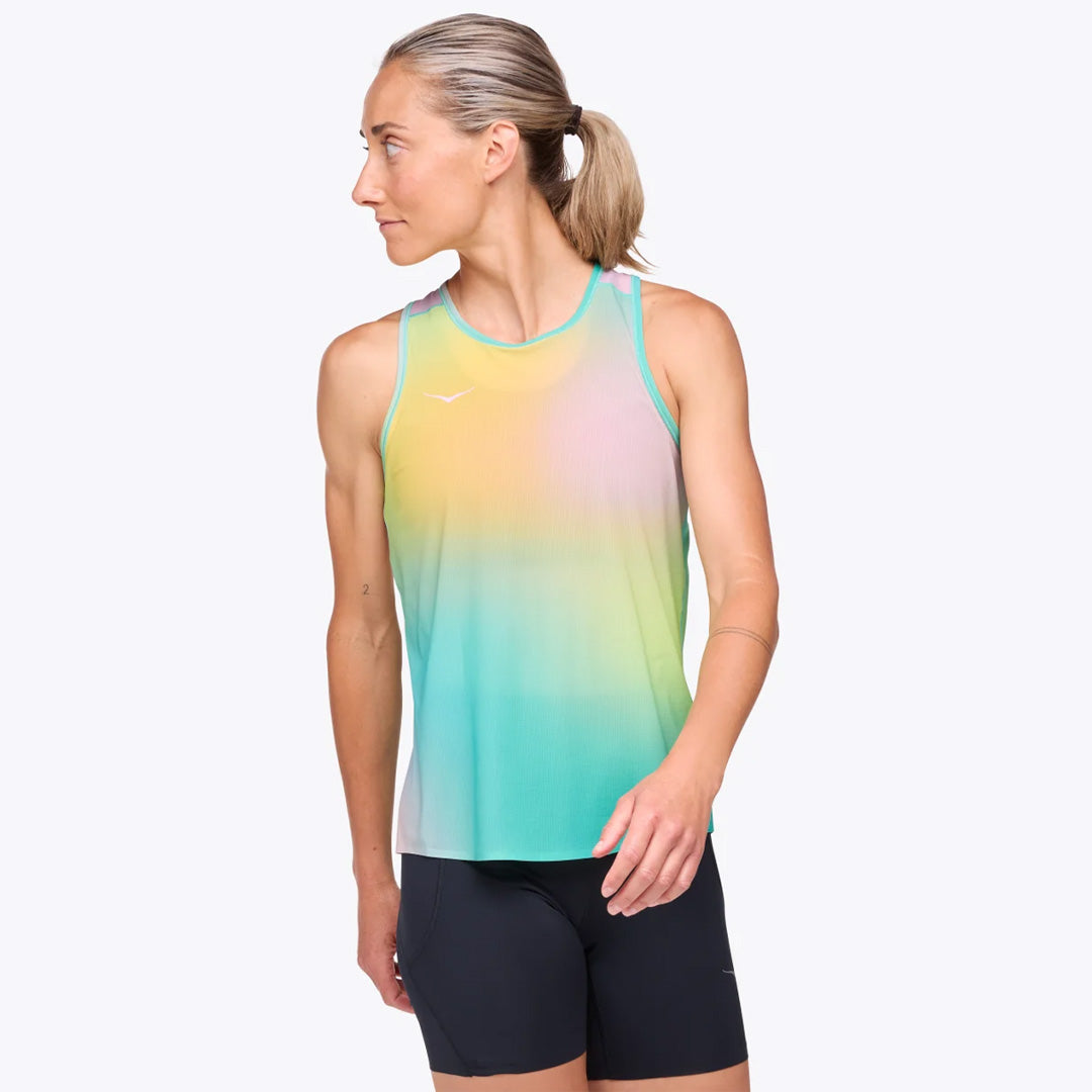 Hoka Airolite Run Printed Tank Women's Running Tank Top - Run Print