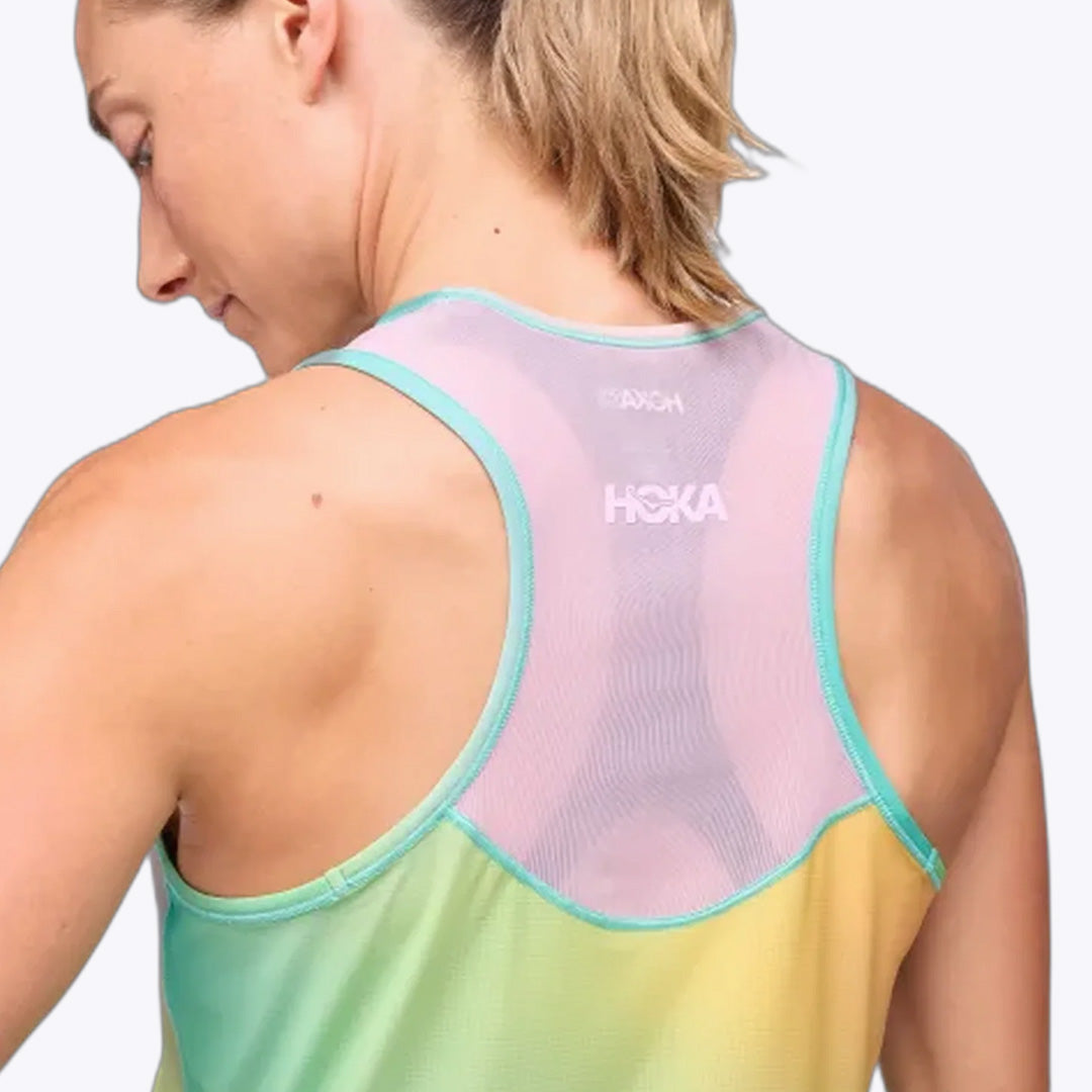 Hoka Airolite Run Printed Tank Women's Running Tank Top - Run Print