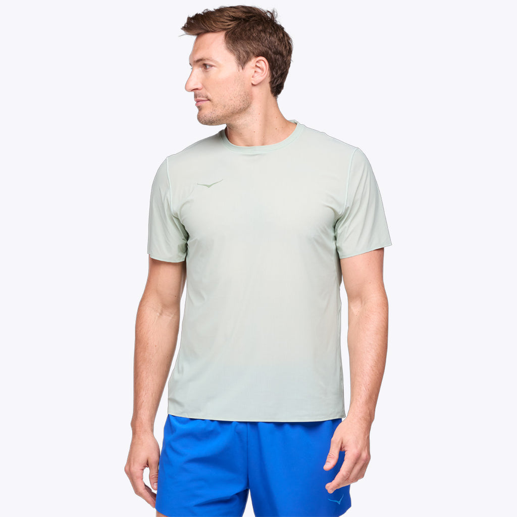 Hoka Airolite Run Men's Running Short Sleeve T-Short - Aloe Vera