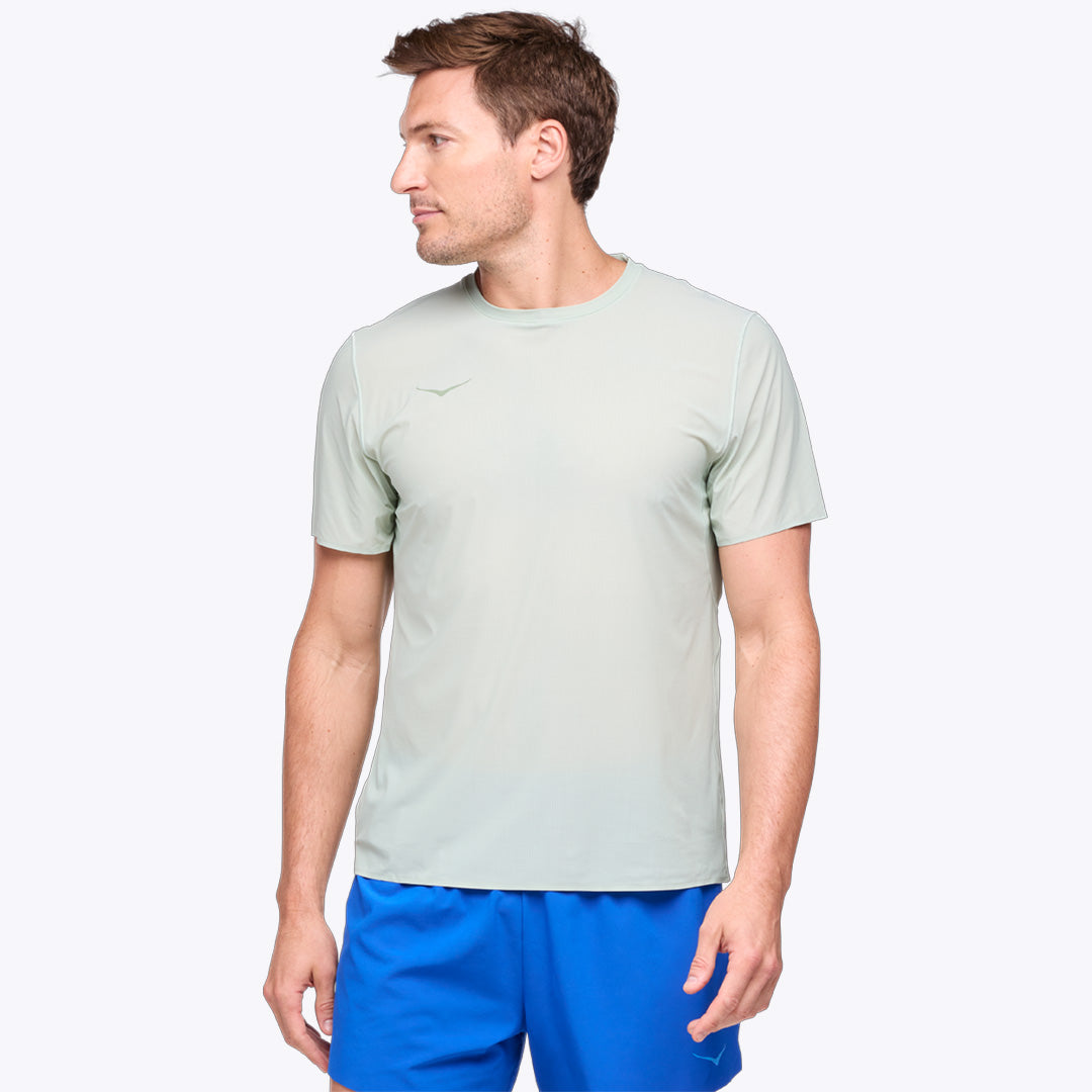 Hoka Airolite Run Men's Running Short Sleeve T-Short - Aloe Vera