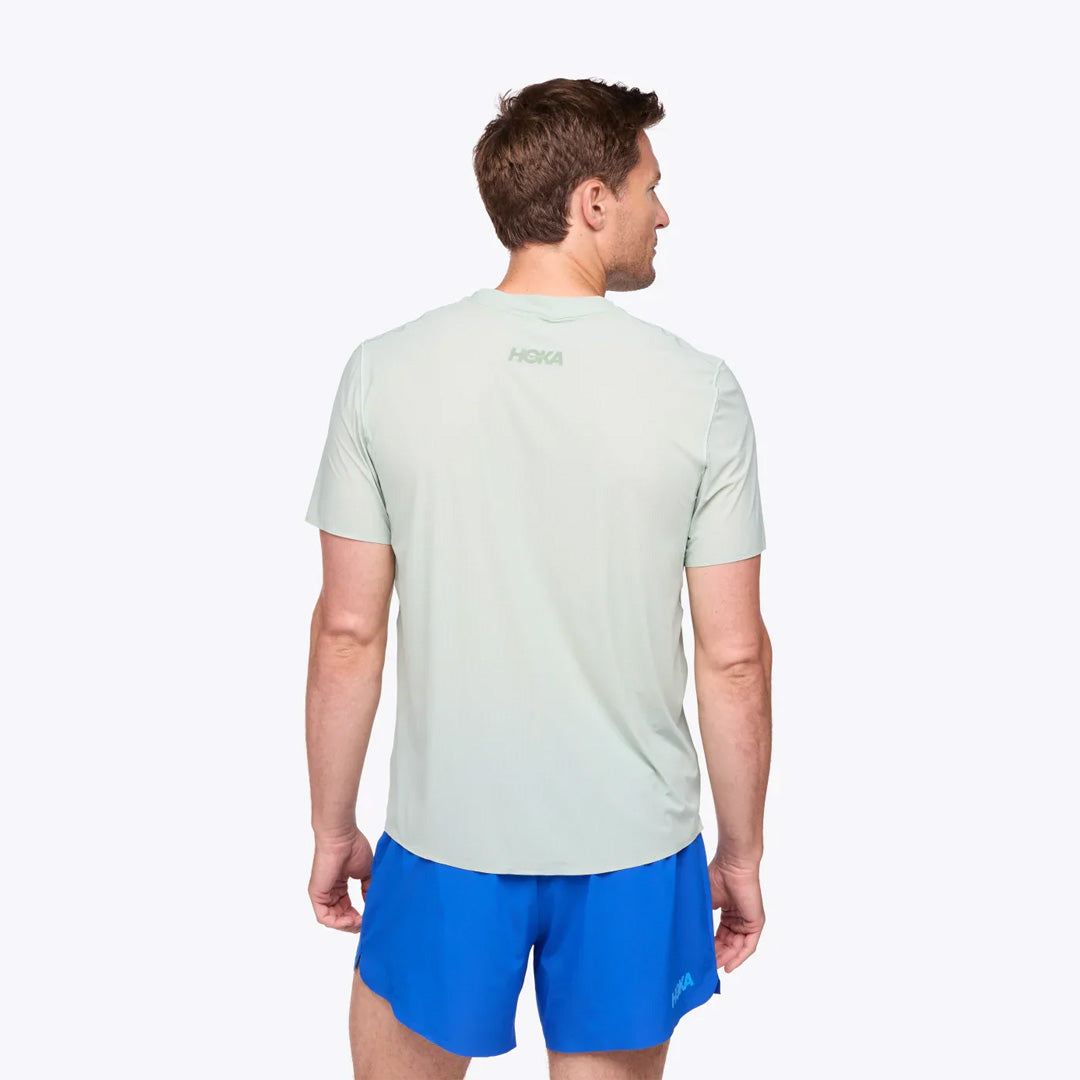 Hoka Airolite Run Men's Running Short Sleeve T-Short - Aloe Vera