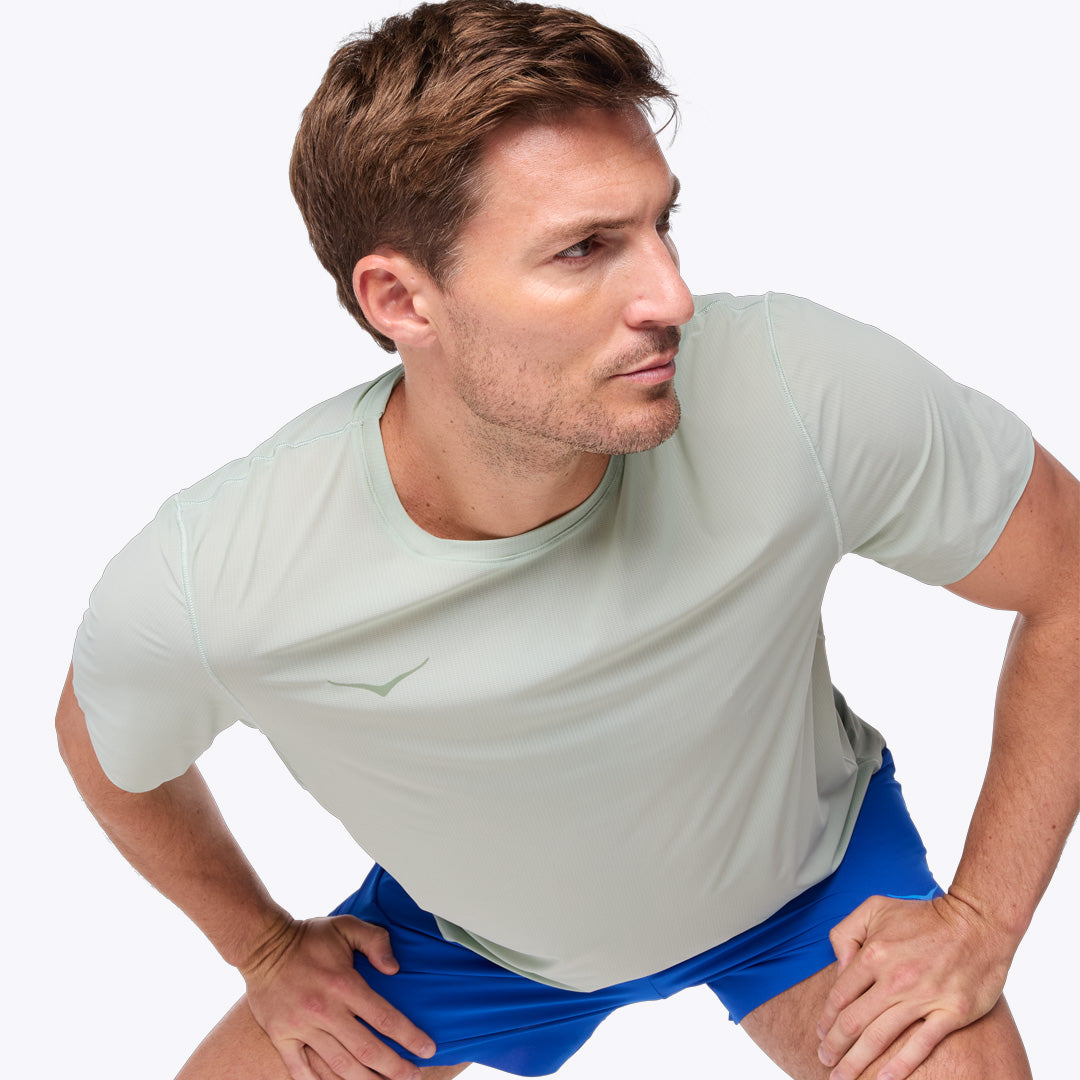 Hoka Airolite Run Men's Running Short Sleeve T-Short - Aloe Vera