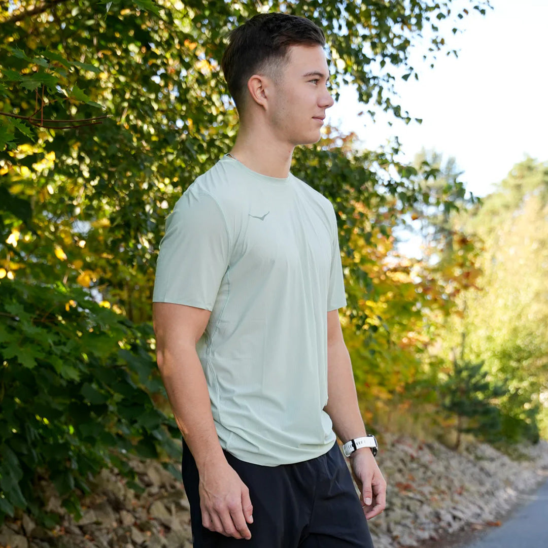 Hoka Airolite Run Men's Running Short Sleeve T-Short - Aloe Vera