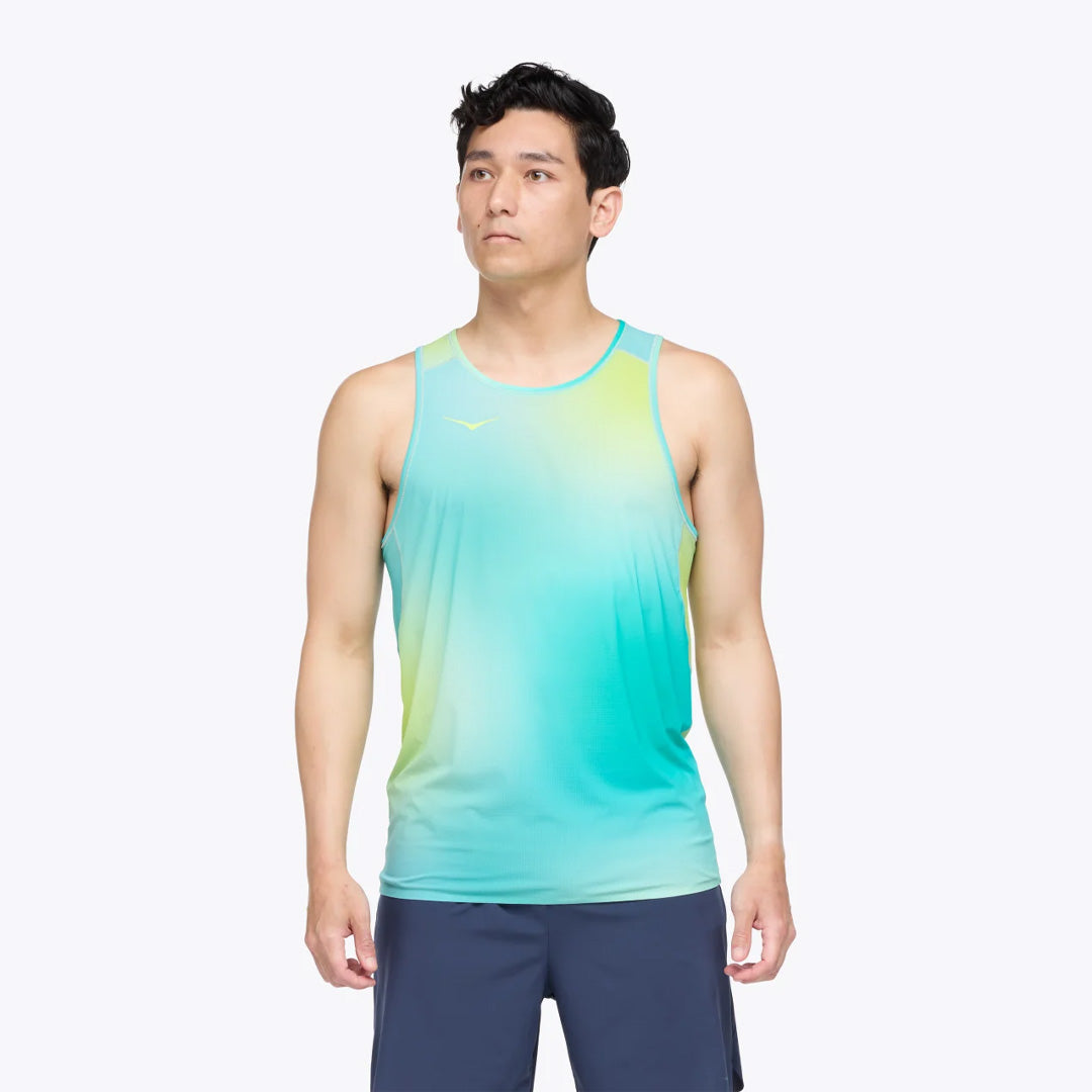 Hoka Airolite Run Men's Running Tank Top - Run Print