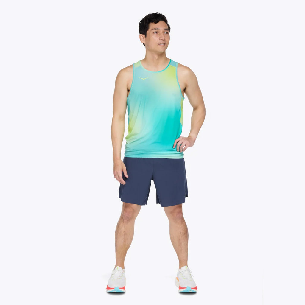 Hoka Airolite Run Men's Running Tank Top - Run Print