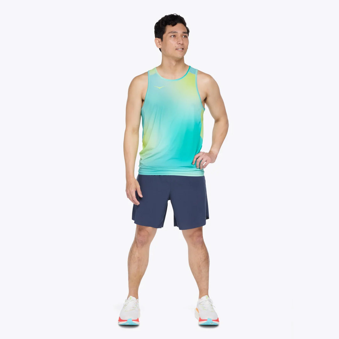 Hoka Airolite Run Men's Running Tank Top - Run Print