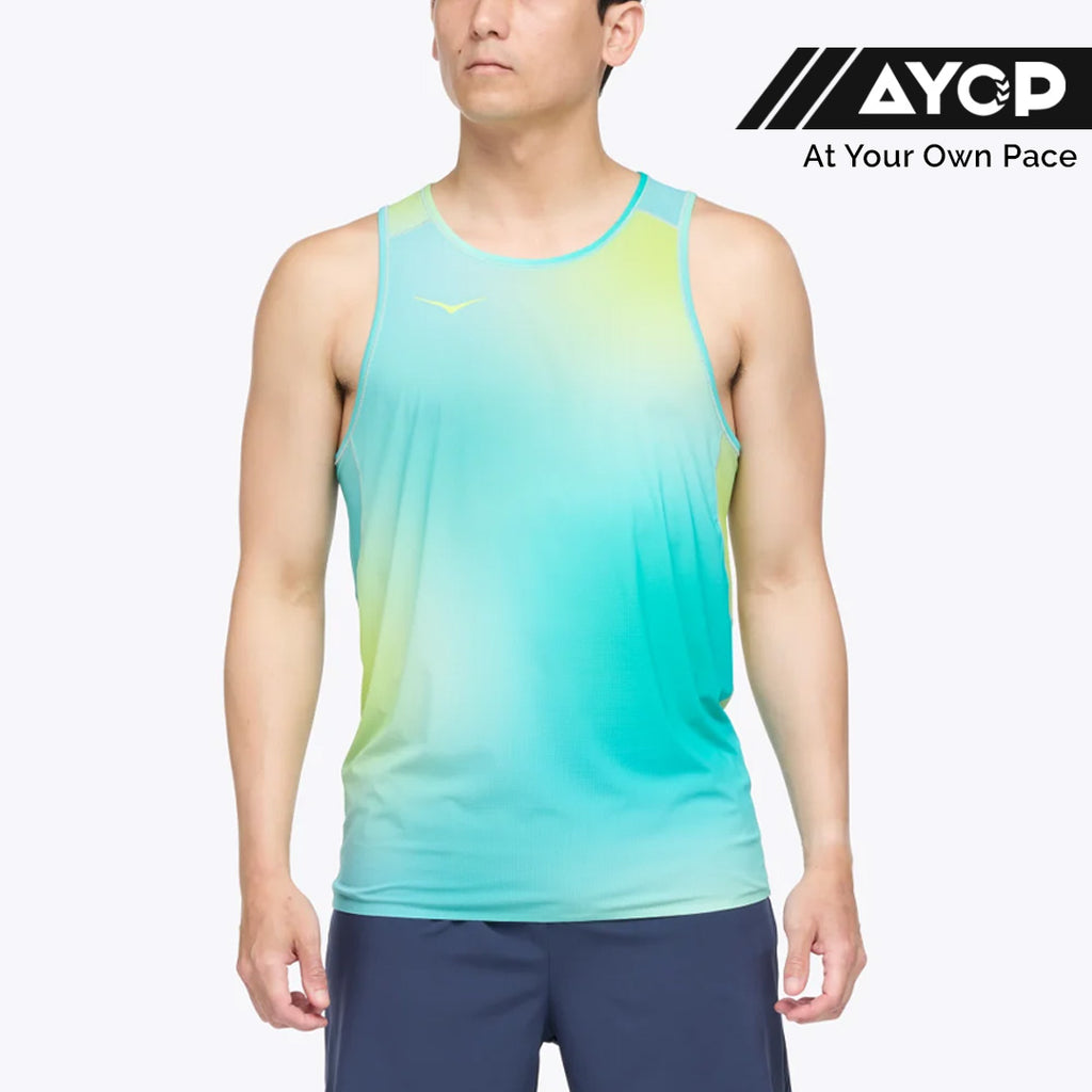 Hoka Airolite Run Men's Running Tank Top - Run Print
