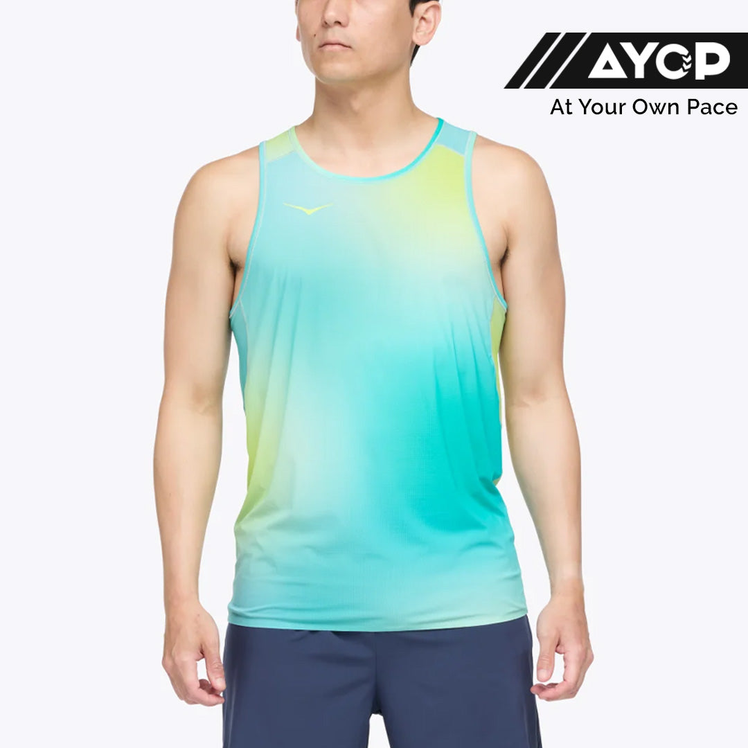 Hoka Airolite Run Men's Running Tank Top - Run Print