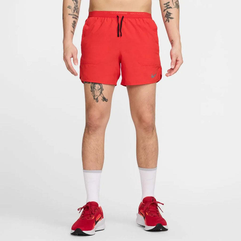 NIKE Dri-Fit Stride 5-inch Brief-Lined Nike Running Shorts - University Red
