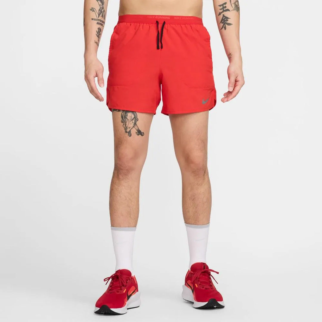 NIKE Dri-Fit Stride 5-inch Brief-Lined Nike Running Shorts - University Red