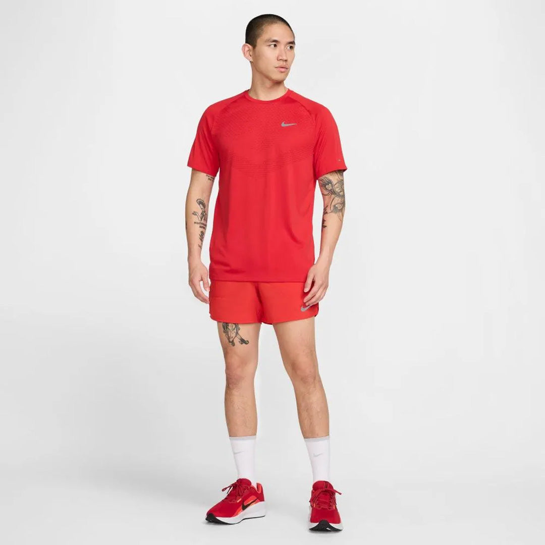 NIKE Dri-Fit Stride 5-inch Brief-Lined Nike Running Shorts - University Red