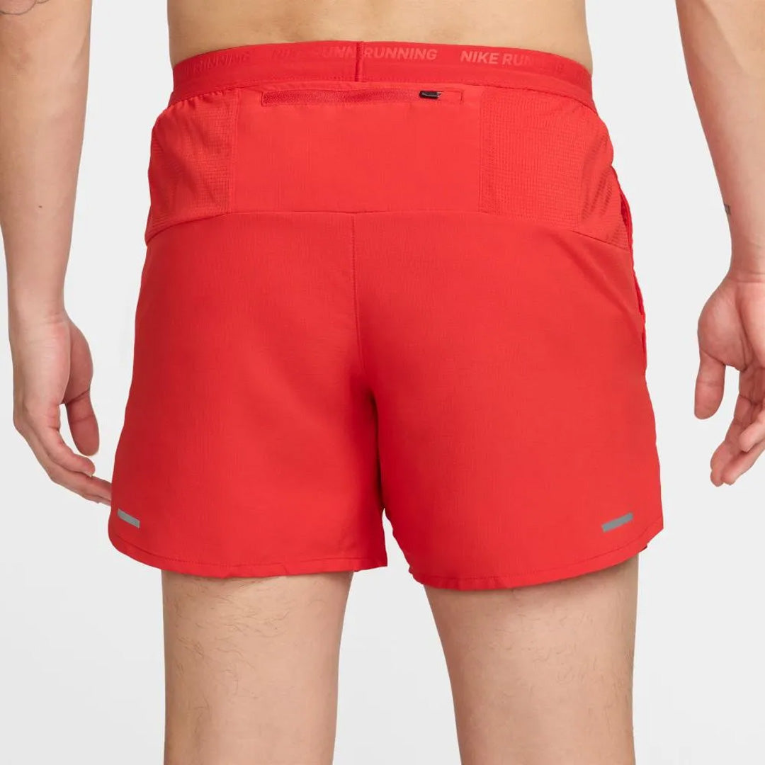 NIKE Dri-Fit Stride 5-inch Brief-Lined Nike Running Shorts - University Red