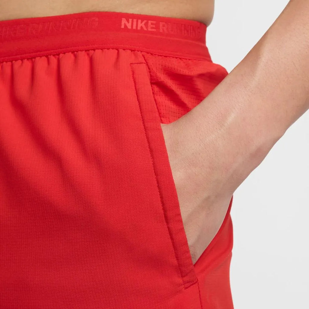 NIKE Dri-Fit Stride 5-inch Brief-Lined Nike Running Shorts - University Red