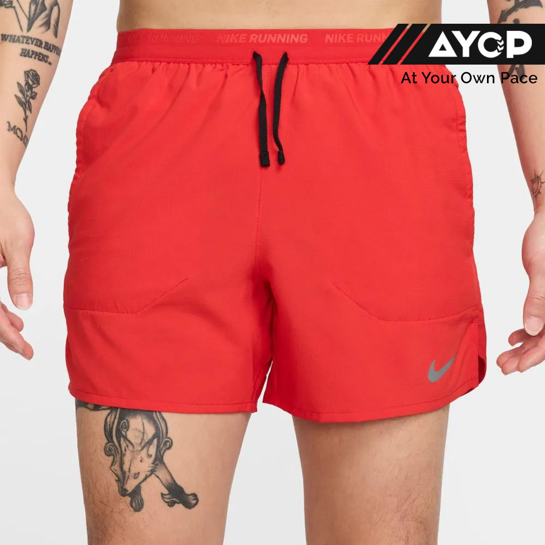 NIKE Dri-Fit Stride 5-inch Brief-Lined Nike Running Shorts - University Red