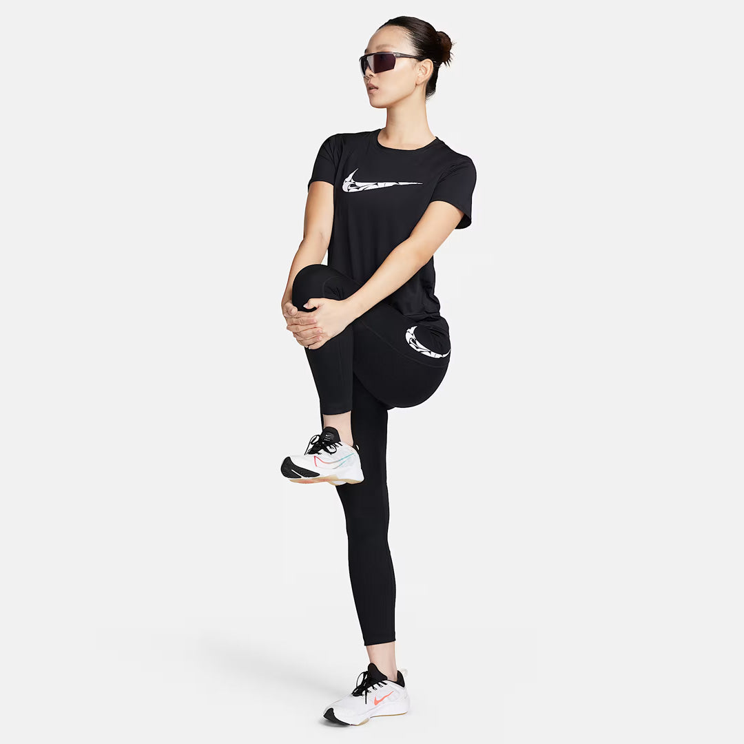 Nike Dri-FIT One Swoosh Women's Running T-Shirt - Black