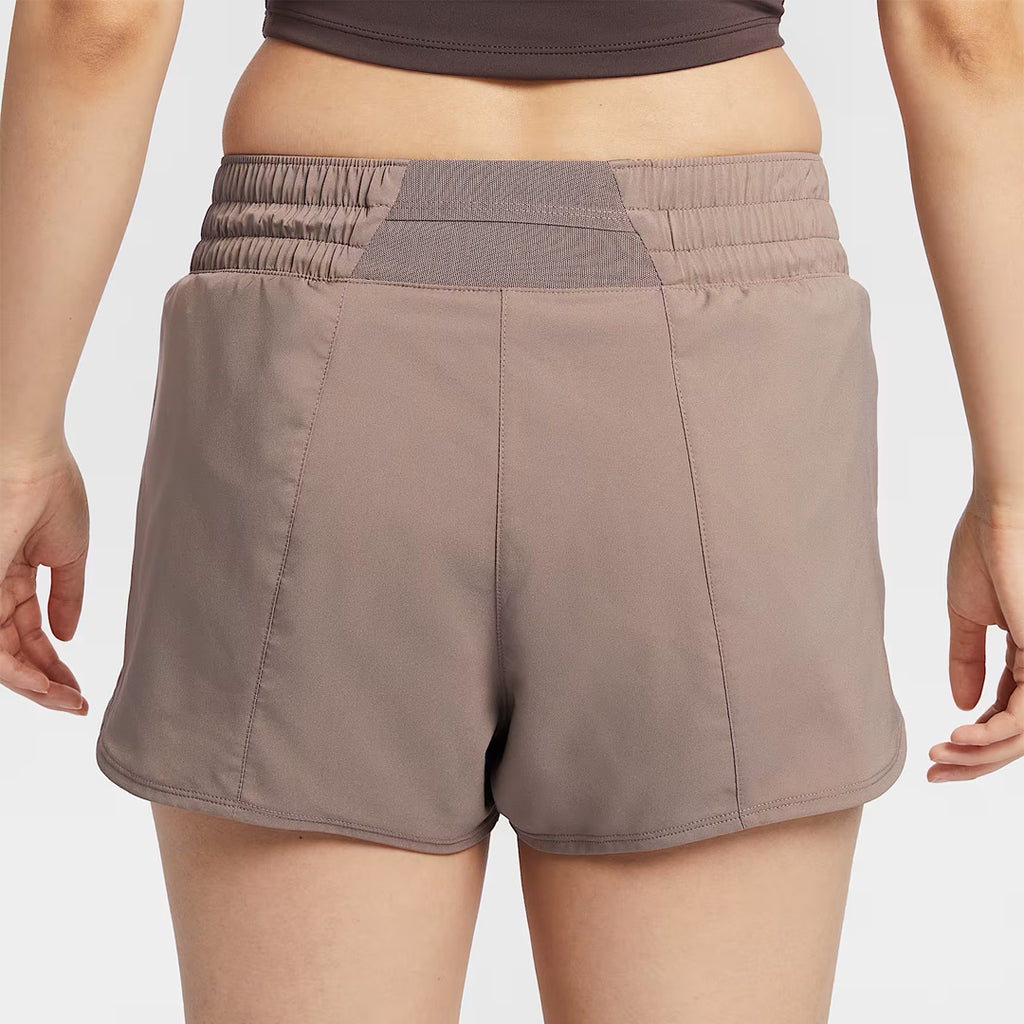 Nike Dri-FIT One Mid-Rise 3-inch Women's Running Shorts - Mink Brown
