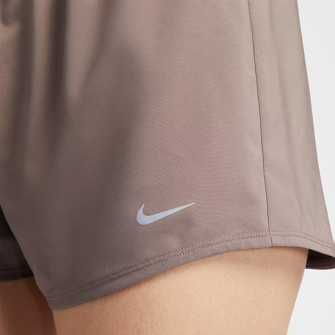Nike Dri-FIT One Mid-Rise 3-inch Women's Running Shorts - Mink Brown