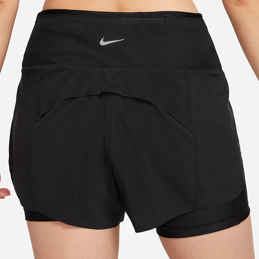 Nike Dri-FIT Swift Mid-Rise 2-in-1 3-inch Women's Running Shorts - Black