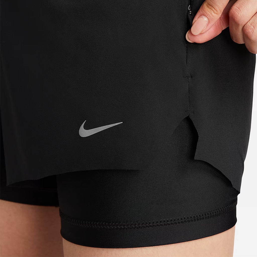 Nike Dri-FIT Swift Mid-Rise 2-in-1 3-inch Women's Running Shorts - Black