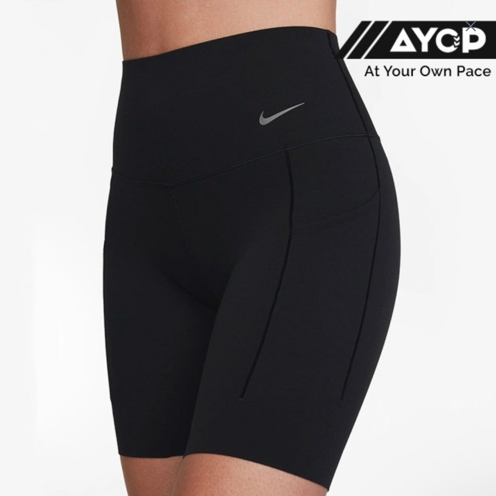 Nike Universa High-Waisted Firm Support Women’s Running Shorts Leggings - Black