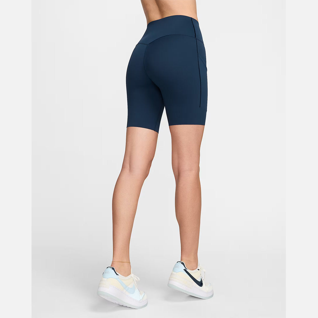 Nike Universa High-Waisted Women’s Running Biker Shorts Leggings - Armoury Navy