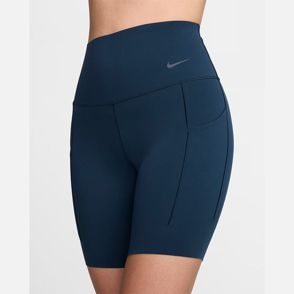 Nike Universa High-Waisted Women’s Running Biker Shorts Leggings - Armoury Navy