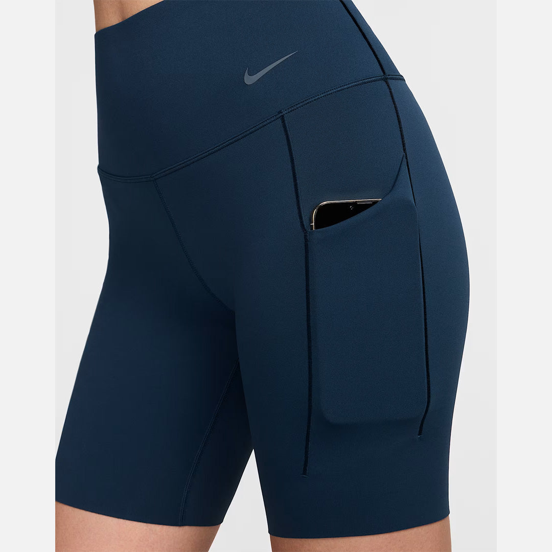 Nike Universa High-Waisted Women’s Running Biker Shorts Leggings - Armoury Navy