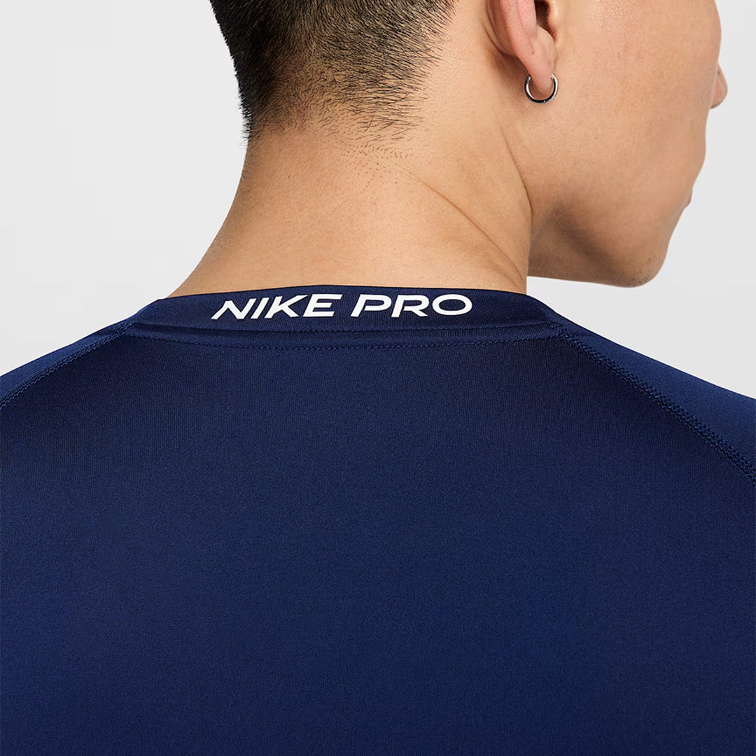 Nike Pro Dri-FIT Tight Long-Sleeve Fitness Men's Training T-Shirt - Blue Void
