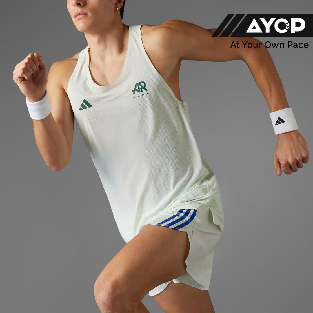 Adidas Runners CLIMACOOL Singlet Men's Running Tank Top - Crystal Jade